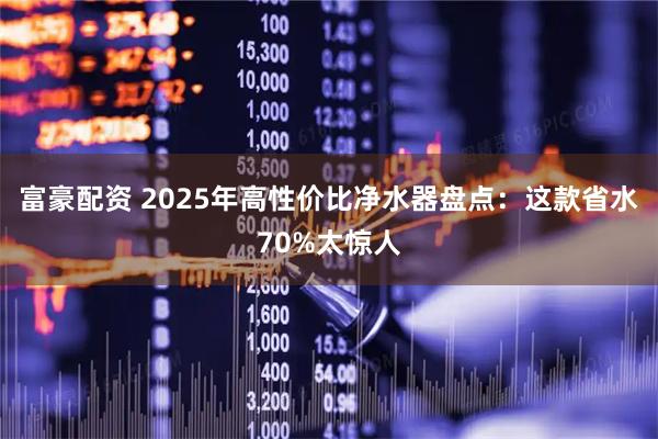 富豪配资 2025年高性价比净水器盘点：这款省水70%太惊人